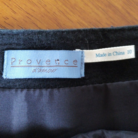 Provence suede leather skirt size 10 - Picture 2 of 7
